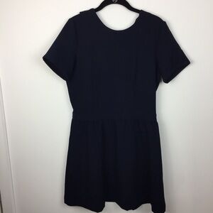 NWT Bizzbee Navy Dress with Ruffle size M